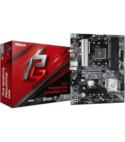 Amazon.com: ASRock B550 Phantom Gaming 4 Supports AMD AM4 Socket